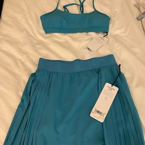 Alo Tennis Skirt and Bra set